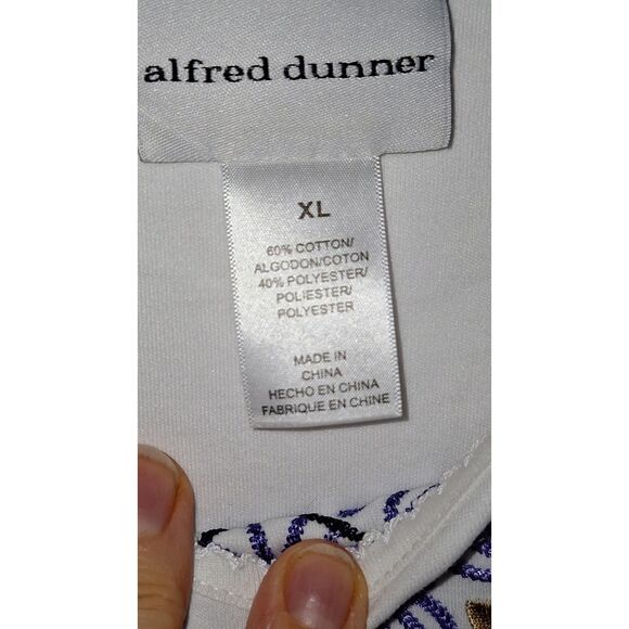 Alfred Dunner Women's Top Embellished Career Cottage Core Embroidered XL - Picture 2 of 7